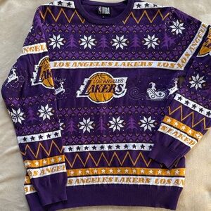 Los Angeles Lakers Purple NBA Holiday Sweater